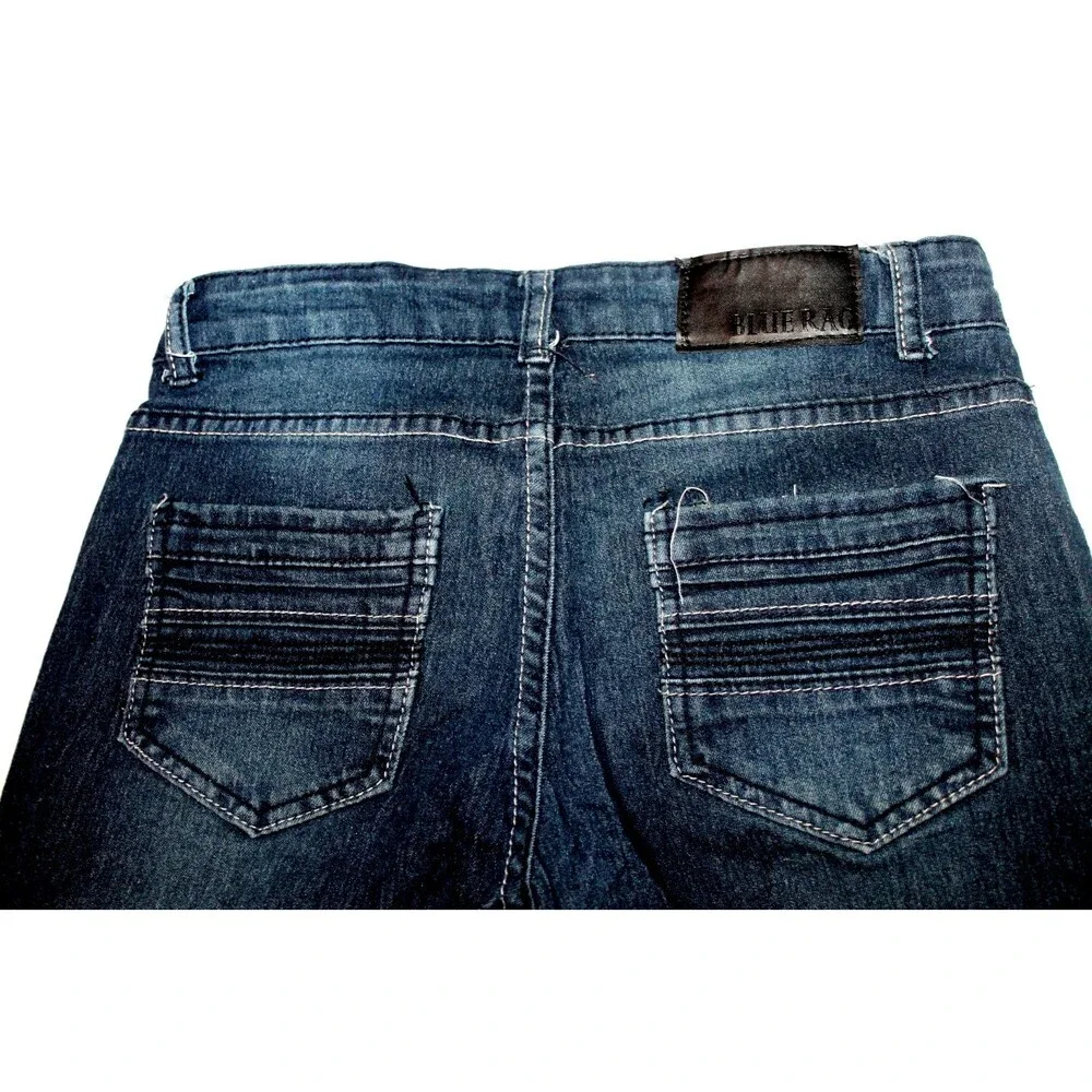 Blue Rag Straight Blue Jeans Girls 12 Kids Medium Blue Denim